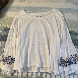 Hollister white long sleeve